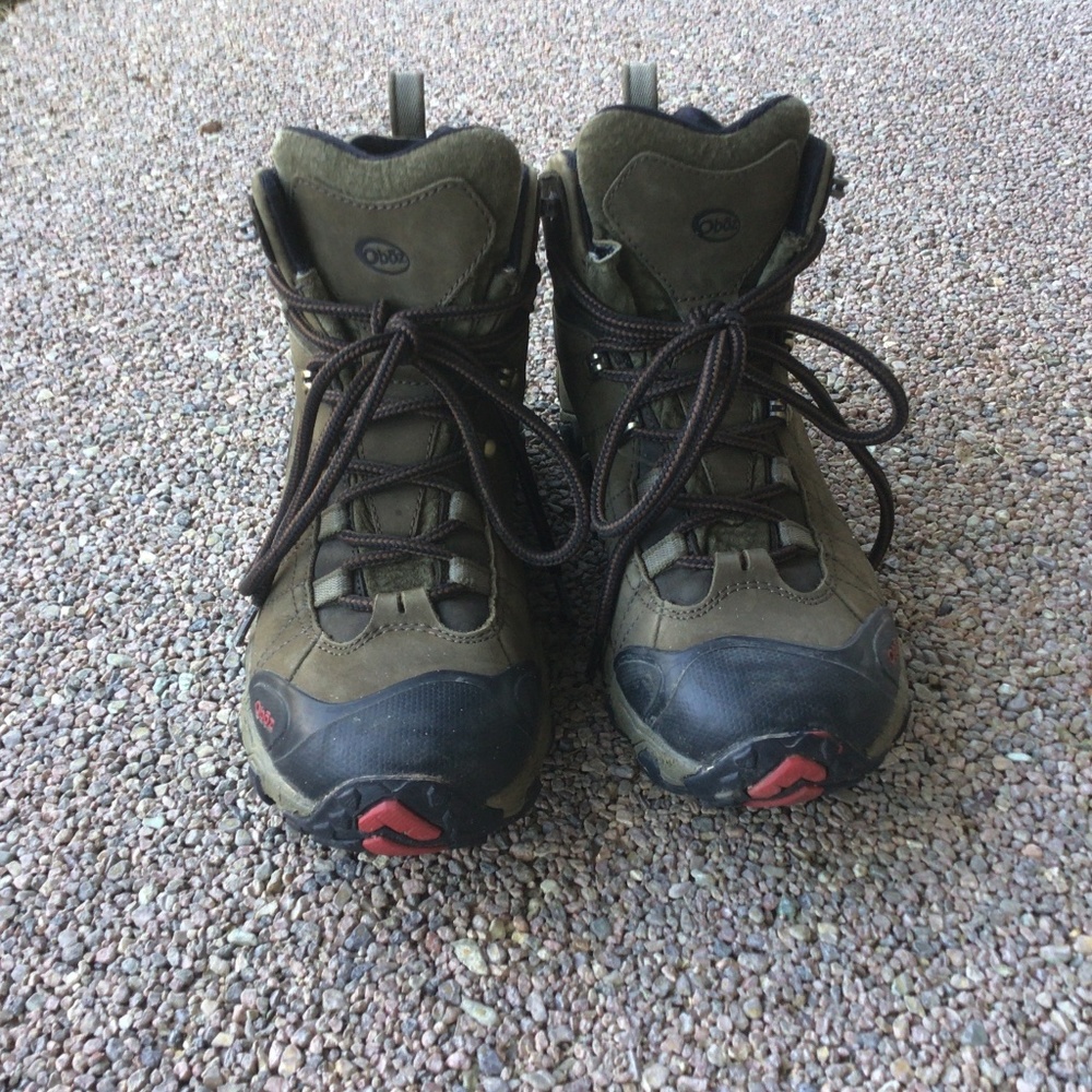 Oboz waterproof nubuck leather hiking boots - size 9